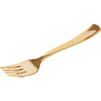 Metallic-plastic vorken van 18,5 cm - 50 stuks