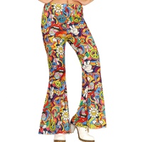 Hippie jaren 60 broek voor vrouwen