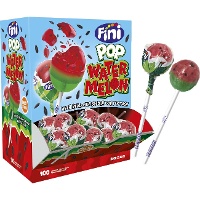 Watermeloen smaak lolly met pitjes - Fini - 100 stuks