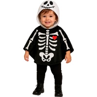 Skeletkostuum met hartje voor baby