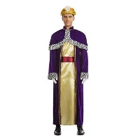 Volwassen Kleurrijke Koning Kostuum