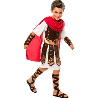 Romeins soldatenkostuum met cape voor kinderen