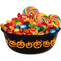 Halloween-kom met pompoenen