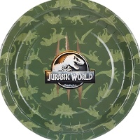 Jurassic World kartonnen borden 23 cm - 6 stuks
