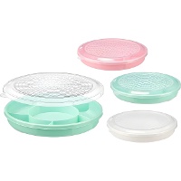 Tupper met compartimenten, luchtdicht, assortiment - 1 stuk