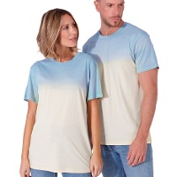 Katoenen t-shirt van 150g/m2 met kleurverloop voor volwassenen - 1 stuk