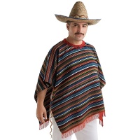 Mexicaanse poncho voor heren