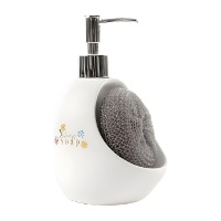 Zeepdispenser met sponsje Bloemen
