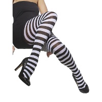 Gestreepte panty's voor volwassenen