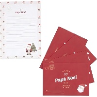 Kerstkaarten met enveloppen voor de Kerstman met stickers