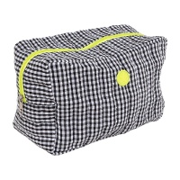 Toilettas vichy met neonrits 24 x 12 x 16 cm