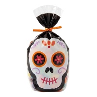 Zakjes voor dag van de doden snoepjes 22 x 15,5 cm - Wilton - 15 stuks