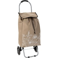 Opvouwbare boodschappentrolley 33 L met bloemenprint