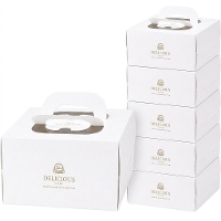 Taartdoos 30 x 30 x 15,5 cm met witte bodem - Hilarious - 5 stuks
