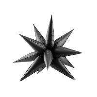 70 cm 3D Ster ballon - PartyDeco - 1 stuk