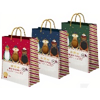 Cadeautas van 24 x 18 x 10 cm met vintage Wijzen uit het oosten - 1 stuk