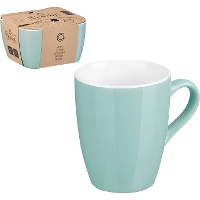 Effen gekleurde mok van 410 ml - 4 stuks