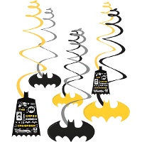 Decoratieve hangspiralen Batman - 6 stuks