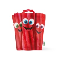 Mini Aardbeien Twists - Gommys Factory - 90 gr