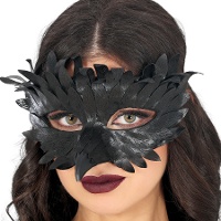 Zwart kraaienmasker