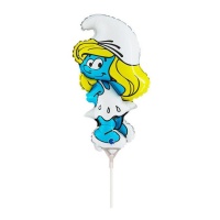 Mini Smurfin ballonnen 21 x 35 cm - Grabo - 10 stuks
