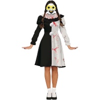 Bloederig eng clownskostuum voor vrouwen