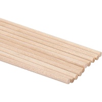 Ronde houten stokjes van 16 cm - 10 stuks