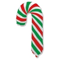Groene candy cane ballon van 98 x 63 cm - Conver Party