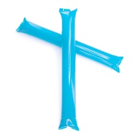 Gekleurde plastic stokken - 2 stuks