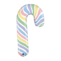 Grote pastelkleurige zuurstokballon van 1,04 m