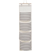 Hangende kastorganizer 75 x 20 cm Strepen - DCasa - 4 vakken