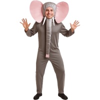 Olifant kostuum met capuchon voor volwassenen