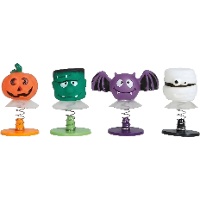Springende Halloween Figuren - 4 stuks