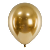 Chromen latex ballonnen van 12 cm - PartyDeco - 50 stuks