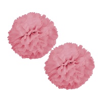 Hanger in de vorm van een rond pompom van 42 cm - 2 stuks