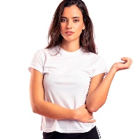 Ademend 100% polyester dames t-shirt van 135 g - 1 eenheid