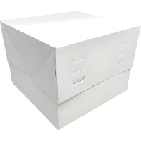 Taartdoos 15 x 15 x 20 cm - hoogte verstelbaar tot 24 cm