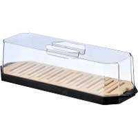 Broodtrommel van 40,3 x 12,1 cm met deksel - 1 stuk