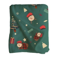 Kerstdeken met Tió de Nadal-print van 1,50 x 1,25 m