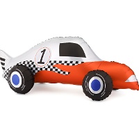 Folieballon raceauto 90 x 34 cm
