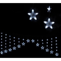 Gordijn met sterrenlichten van 2,2 x 0,9 m - 136 leds