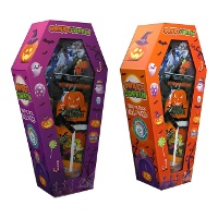Doodskist met Halloween-snoepjes van 82 gr - 1 stuk