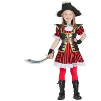 Elegant Engels Corsair Piratenkostuum voor Meisjes