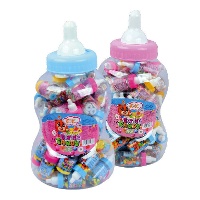 Miniflesjes met 20g snoepjes - 50 eenheden