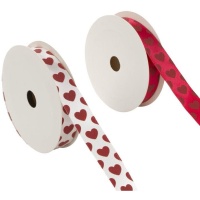 Decoratief lint met Hartjes van 1,6 cm - 5 m