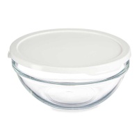 Ronde glazen tupper van 1,7 L