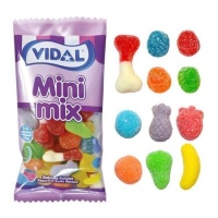 Zakje gummisnoepjes met suikerlaagje - Mini mix Vidal - 75 gr