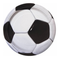 Voetbalborden van 23 cm - 8 stuks