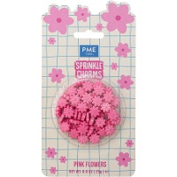 Roze bloemensprinkels van 25 gr - PME