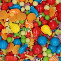 Verjaardag Sprinkles 3D Birthday Bash van 70 gr - FunCakes